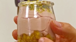 Vasito de yogur de foie